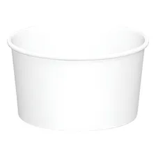 150un Pote Papel 180ml Biodegradável Para Sorvete Açaí Doces Cor Branco Foto  mini 1