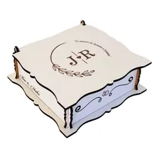 16 Caixa Branca Lembrancinha Casamento Personalizada 15x15x5 Cor Branco Foto mini 1
