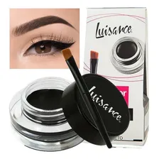 16 Delineador Em Gel Preto Com Pincel Chanfrado Atacado Bf Efeito Matte Foto  mini 1
