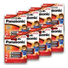 16 Pilhas Baterias Aaa Alcalina Panasonic Palito 8 Cartelas Foto mini 1