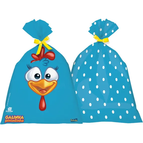 16 Sacolas Surpresa Lembrancinha Galinha Pintadinha Foto 1