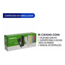 16 Telefone Com Fio Tc20 Cinza Artico Intelbras Foto mini  3