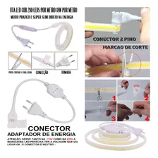 16mts Mangueira Fita Led Cob Ip67 280leds 18w Por Metro Cor Da Luz Branco Quente 3000k Tensão De Operação Escolher 110v Foto mini 4