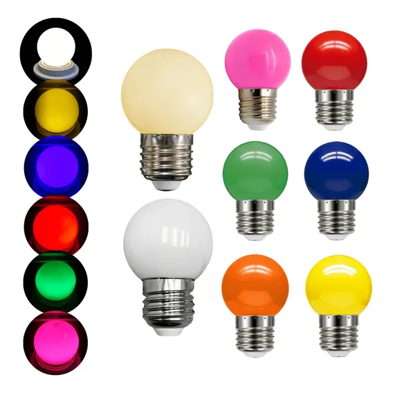 16x Lâmpada Bolinha Led 1w Branco Quente 3000k Para Camarim Foto 1