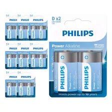 18 Pilhas Alcalinas D Philips (9 Cart) Foto  mini 1