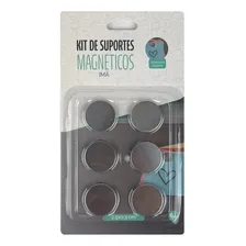 18 Un Imã Magnéticos Metal Suportes Para Geladeira Recados CÃrculo Foto mini 3