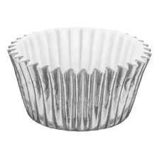 180u Forma Papel Colorida Forminha Cupcake Empada Forneavel Cor Prateado Foto  mini 1