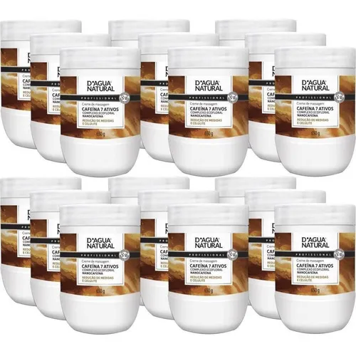 18un Creme Massagem Cafeína 7 Ativos 650g Dagua Natural Foto 1