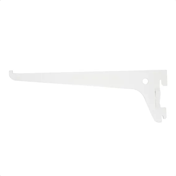 18x Suporte Para Trilho Prateleira 35cm Cremalheira Branco Foto 1