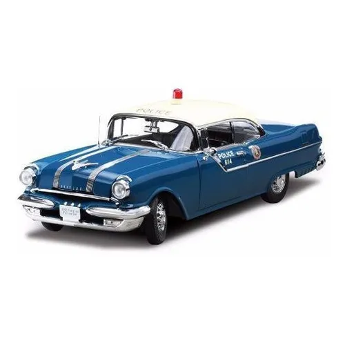 1955 Pontiac Star Chief Policia - Escala 1:18 - Sun Star Foto 1