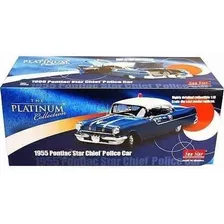 1955 Pontiac Star Chief Policia - Escala 1:18 - Sun Star Foto mini 4