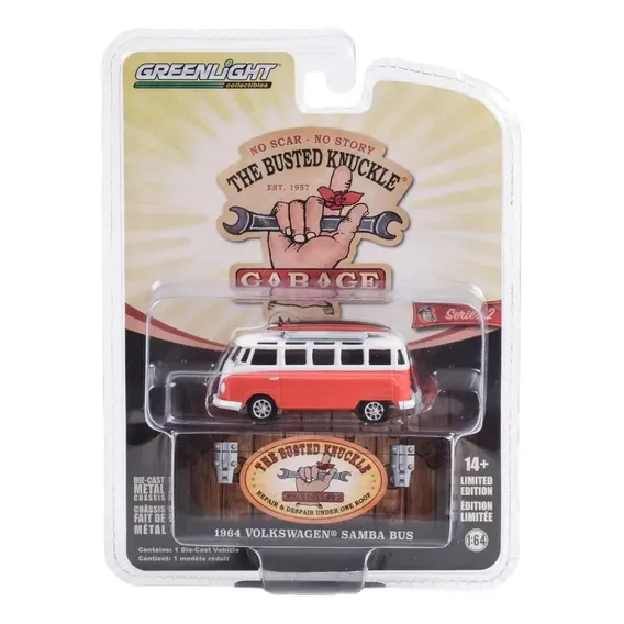 1964 Vw Kombi Busted Knuckle Garage Serie 2 Greenlight 1/64 Foto 1