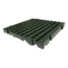 1pç Estrado 50x50cm Pallet Palete Deck Estrado Plástico Cor Preto Foto mini 1
