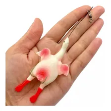 1x Isca Artificial Franguinho Para Traíra - Branco Foto mini 1