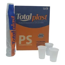 2.500 Copos Descartáveis Branco 180ml Totalplast (1cx) Foto  mini 1