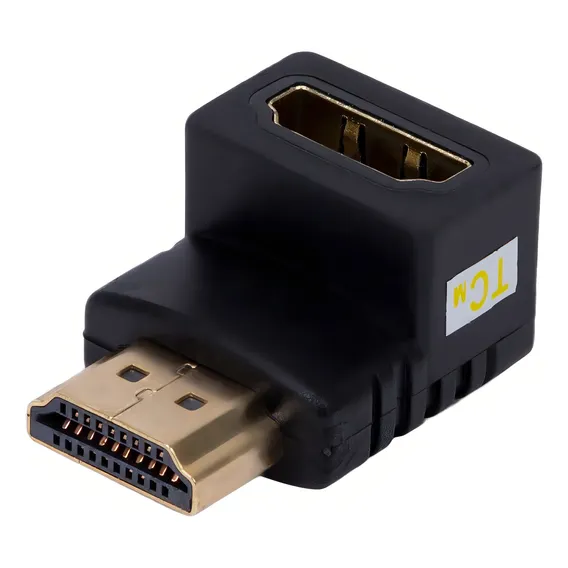 2 Adaptador Hdmi 90 Graus Em L Macho XfĂȘmea 1.4 P/ Tv Parede Foto 1