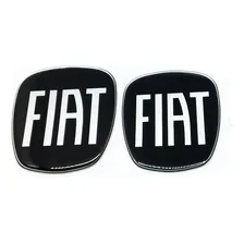 2 Adesivos Emblema Fiat Preto Black Grand Siena 2012/2019 Foto mini 4