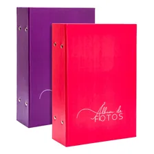2 Albuns Para 500 Fotos 10x15 Cada Roxo +vermelho Foto mini 4