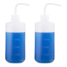 2 Almotolia Pisseta Plástico Transparente Bico Curvo 500ml Foto  mini 1