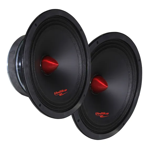 2 Alto Falante Médio Grave 8 Polegadas 280w Rms Trio Unf85 Cor Preto Foto 1