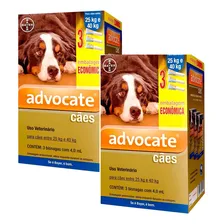2 Antipulgas Kit Advocate Cães Entre 25 E 40kg 4,0ml C/ 6 Un Foto mini 1