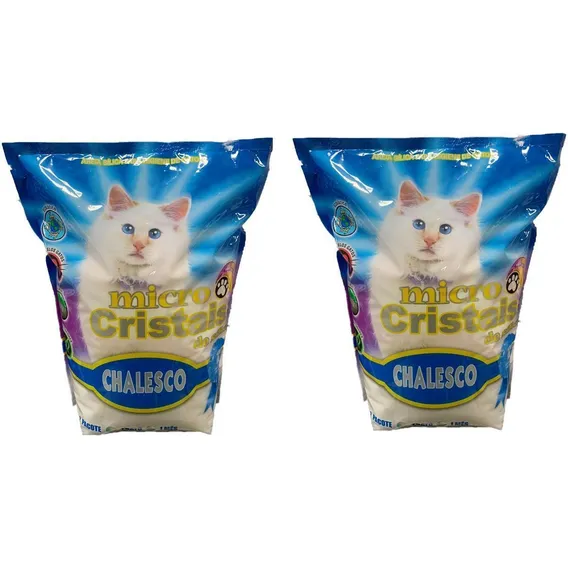 2 Areia Sanitária Micro Cristais De Silica 1.8kg Chalesco Foto 1