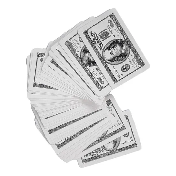 2 Baralho Dolar Lindo De Plastico Jogos Truco Tranca Poker Idioma Neutro Foto 1