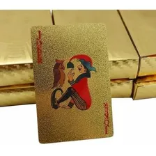 2 Baralho Folheado Poker Truco Cartas Jogo Do Dourado Foto mini 4