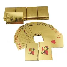 2 Baralho Folheado Poker Truco Cartas Jogo Do Dourado Foto mini 1