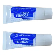 2 Bisnaga Pasta Térmica Branca 50g Implastec Alto Rendimento Foto  mini 1