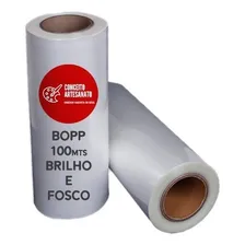 2 Bobinas Bopp - 1 Brilho E 1 Fosco 22cm X 100mt - 1ª Linha! Foto mini 2
