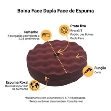2 - Boinas Espuma Dupla Face 7 Polegadas Agressiva De Corte Foto mini 2