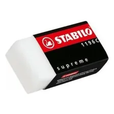 2 Borracha Escolar /técnica Pequena Supreme Branca Stabilo Foto mini 2