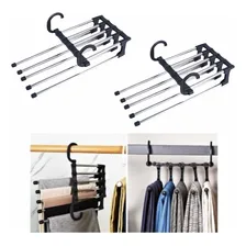 2 Cabides Organizador Calça Vestido Saia Retrátil Dobrável Foto  mini 1