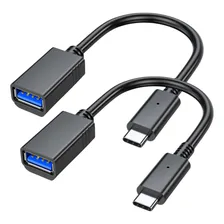 2 Cabo Adaptador Usb-c 3.0 P/ Usb 3.0 Otg Conector Pendrive Foto mini  2