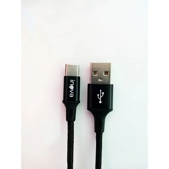 2 Cabos Inova 2.4a Usb V8 2m Cor Preto Foto 1