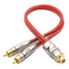 2 Cabos Y Rca Blindado Techone 2 Machos Vermelho Blindados Foto mini 2