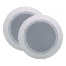 2 Caixa Acústica Arandela Som Teto Gesso 6 Pol 110w Rms Cor Branco 110v/220v Foto mini 1