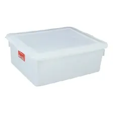 2 Caixa Organizadora Bioprátika Retangulartampa Branca 16,5l Foto mini 1