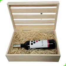 2 Caixa Pinus Caixote De Vinho Organizador Decorativo+brinde Foto mini 4