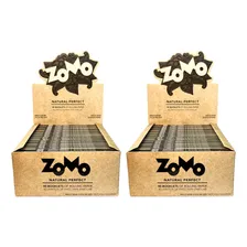 2 Caixa Seda Zomo Browm Marrom Grande 50 Folhas King Size Foto mini 1