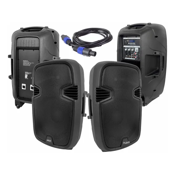 2 Caixa Som 15 Polegadas Mxt 350w Rms Ativa + Passiva Foto 1
