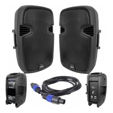 2 Caixa Som 15 Polegadas Mxt 350w Rms Ativa + Passiva Foto mini  2