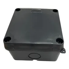 2 Caixas De Sobrepor Cftv 10x10x7 Cm - Ip65 - Hermética Cor Preto Foto  mini 1