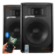 2 Caixas Som Ativa E Passiva 600w Bluetooth Driver Titanio Cor Preto 110v/220v Foto  mini 1