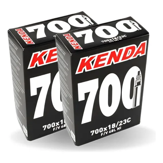 2 Câmara De Ar 700x18/23c Kenda Bico Fino 48mm Foto 1