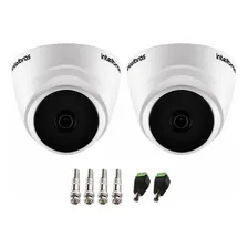 2 Câmeras Interna Intelbras Vhd 1220 D 1080p Visão 20m +plug Foto  mini 1