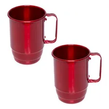 2 Canecas AlumÃnio Vermelha Universitária Capacidade 500ml Foto mini 1