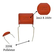 2 Capacitor Corneta 47x100 + 2 Capacitor Sup Tweeter 2m2x250 Foto mini  3