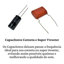 2 Capacitor Corneta 47x100 + 2 Capacitor Sup Tweeter 2m2x250 Foto mini 4